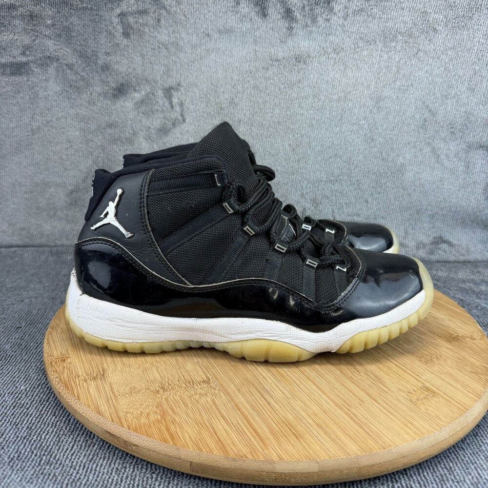 Nike Air Jordan 11 Retro Shoe Boys Size 7Y Black Jubilee 25th Sneaker 378038-011